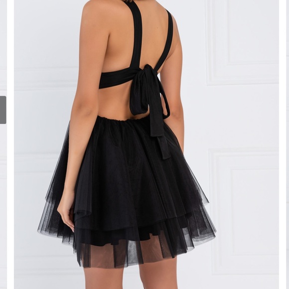 NWT KIKI RIKI Tulle backless dress - Picture 3 of 6